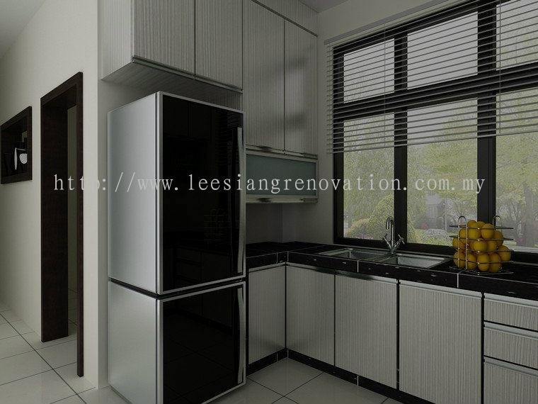 Reka bentuk Almari Dapur 3D Dapur Reka Bentuk 3D