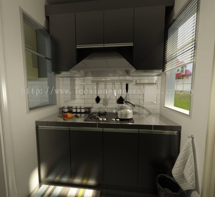 Reka bentuk Almari Dapur 3D