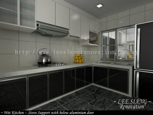 Reka bentuk Almari Dapur 3D