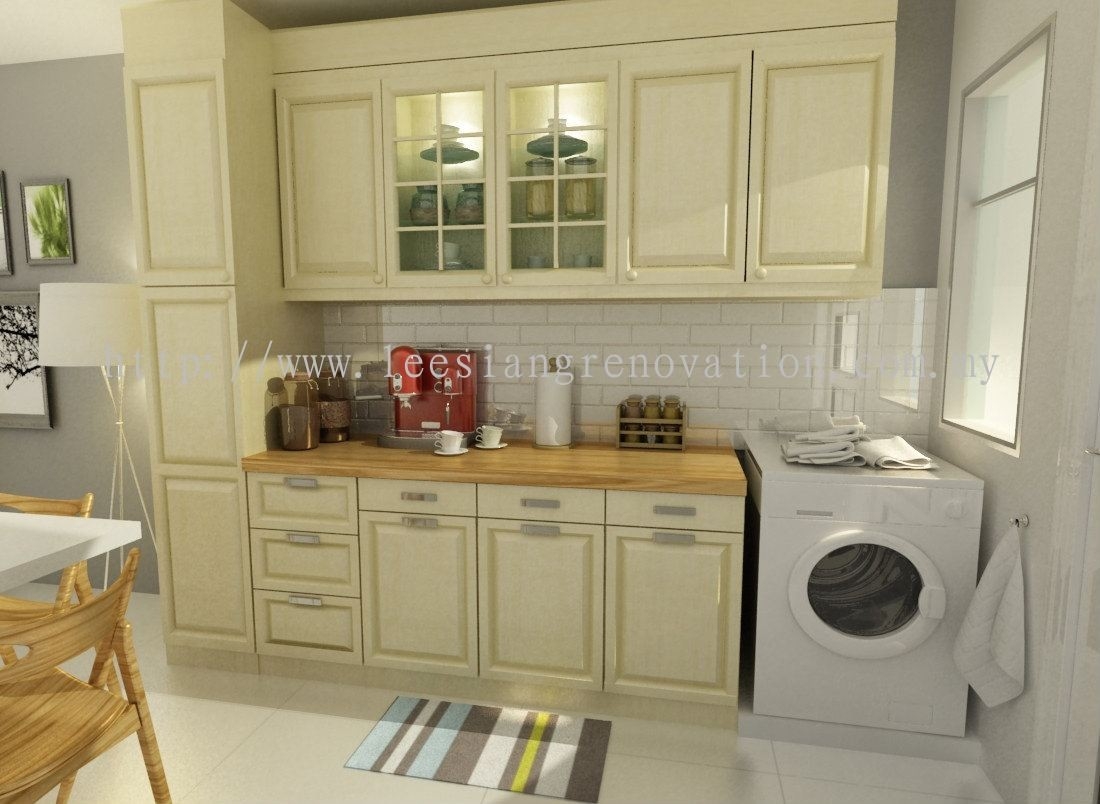 Reka bentuk Almari Dapur 3D Dapur Reka Bentuk 3D