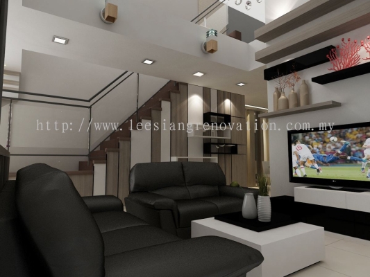 3D Living Design Drawing