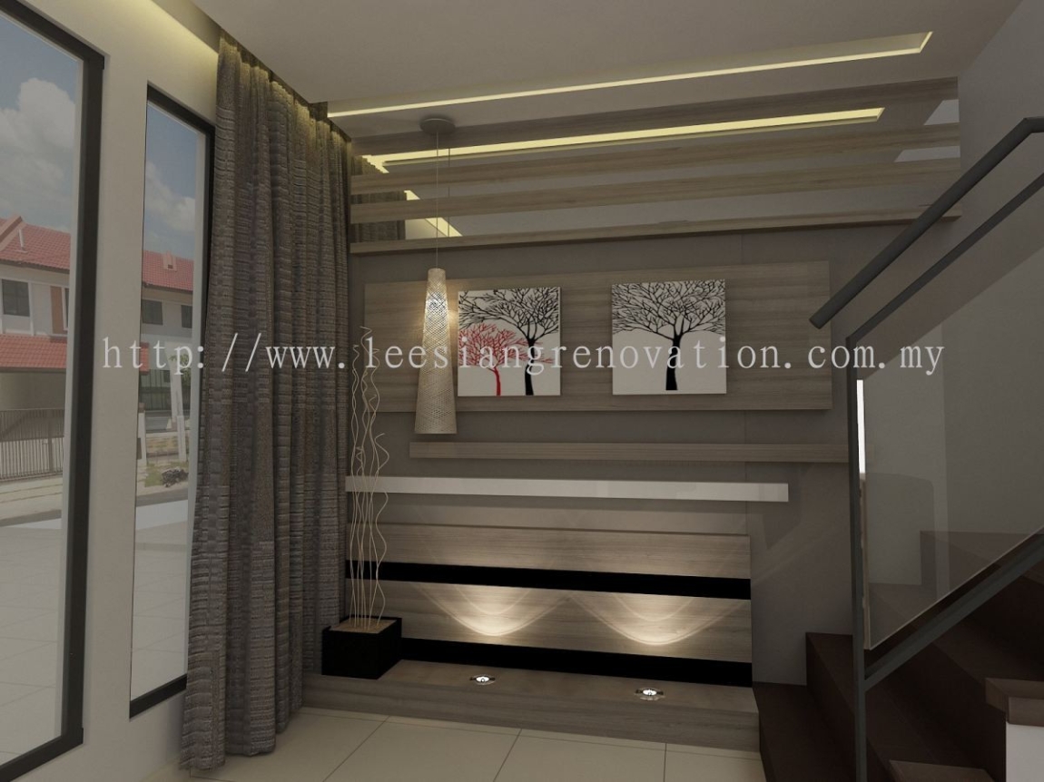 3D Living Design Drawing TV Cabinet / Tv Rack / TV Area Living 3D Design Drawing