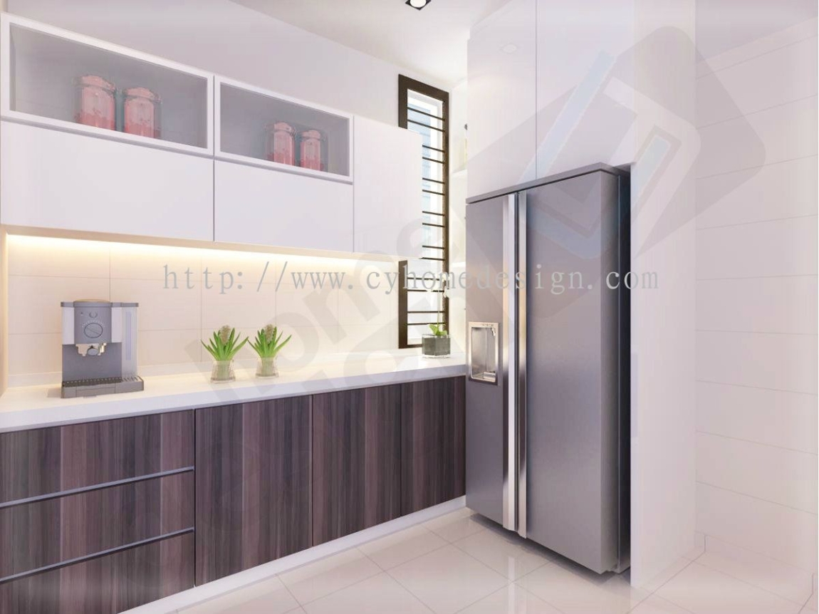 Reka bentuk Almari Dapur 3D Rujukan Kabinet Dapur Corak Kayu Dapur Reka Bentuk 3D