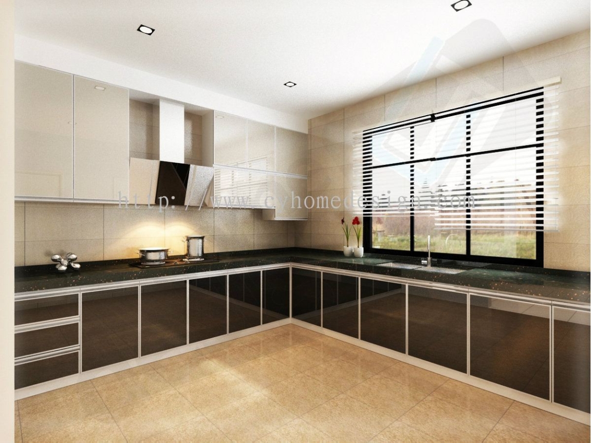 Reka bentuk Almari Dapur 3D Kabinet Dapur Dapur Reka Bentuk 3D