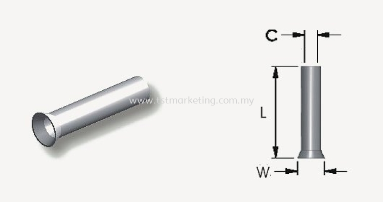 NON-INSULATED CORD-END TERMINALS