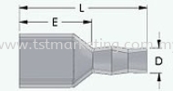 P1764M30 PVC-250 OPEN BARREL DISCONNECTS