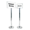 Stainless Steel Welcome Stand Queue Up Stand Others Accessories