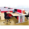 Office System (AIM80-C6-1-L-CW-TS) AIM Tile System Office Workstation