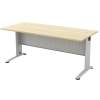 Rectangular table with metal modesty Office Table