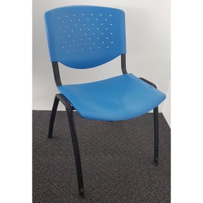 Plastic chair with black epoxy metal leg AIM-8ET