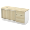 Side Cabinet with Sliding Door + Fixed Pedestal (AIM1226) Office Filing Cabinet