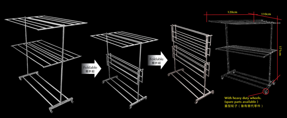 ADX 1220 FREE STANDING CLOTHES HANGER