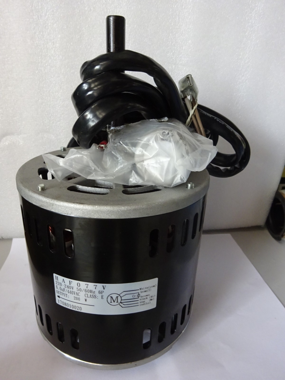 YORK HAF-077 (C/W 6UF CAP.) (1PH 200W) FAN MOTOR SINGLE SHAFT - (DCP10, 18, 20)