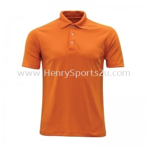 Lefonse Microfiber Plain Collar T-shirt (M20-06) ORANGE