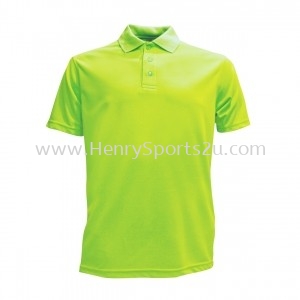 Lefonse Microfiber Plain Collar T-shirt (M20-24) NEON GREEN