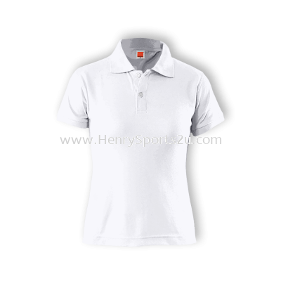 QD1600 White Oren Sport Quick Dry Collar Tshirt (Female) WHITE