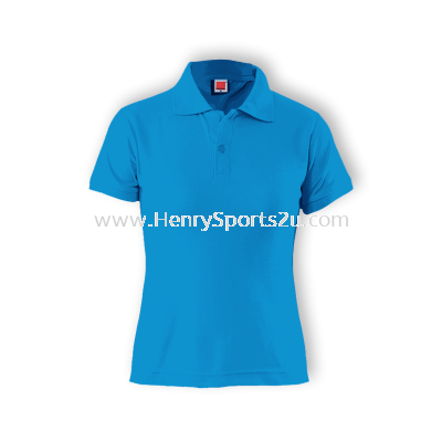 QD1628 Sea Blue Oren Sport Quick Dry Collar Tshirt (Female) SEA BLUE