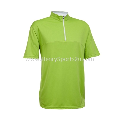 QD1813 Lime Green Oren Sport Quick Dry Mock Neck T-Shirt 