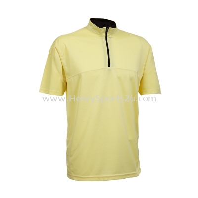 QD1804 Yellow Oren Sport Quick Dry Mock Neck T-Shirt 