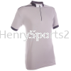 QD4112 Light Grey Oren Sport Quick Dry Mock Neck Tshirt LIGHT GREY with DARK GREY with WHITE (ZIPPER) Quick Dry Mock Neck T-Shirt (Zipper) QD41 Oren Sport  Mock Neck Zip T-Shirt - Microfiber / Quick Dry T-Shirt, Uniform, Cap & Apron