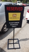 Reserve parking stand Outdoor Signage Signages