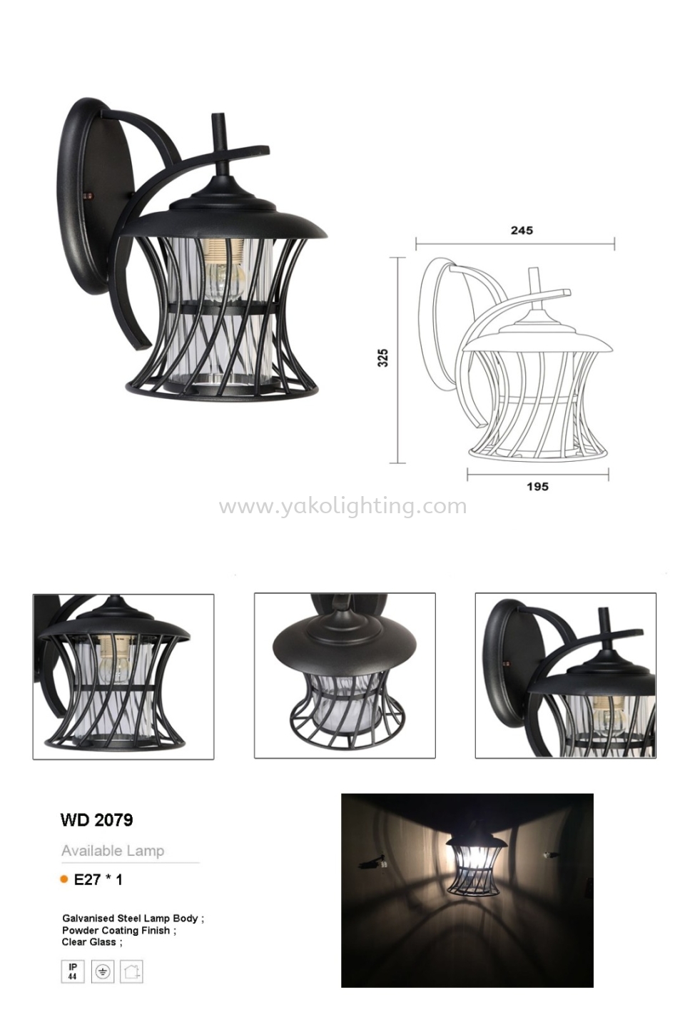 2079W CLASSIC LAMP OD-OUTDOOR  OUTDOOR 