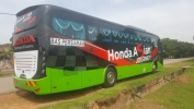 Bus Body Wrapping @ Honda Asia Journey 2018 Bus body warap on Tour bus Transit Advertising Bus Advertising 