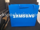 samsung blue 200gsm 2 side with 12" polyester string Art Card Paper Bag