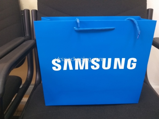 samsung blue 200gsm 2 side with 12" polyester string