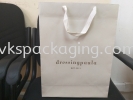 Dressing Paula 175gsm white top with 20mm flat polyester string White Top Paper Bag