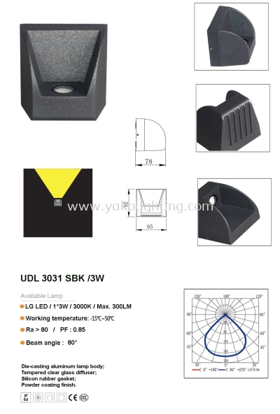 UDL3031SBK-3W