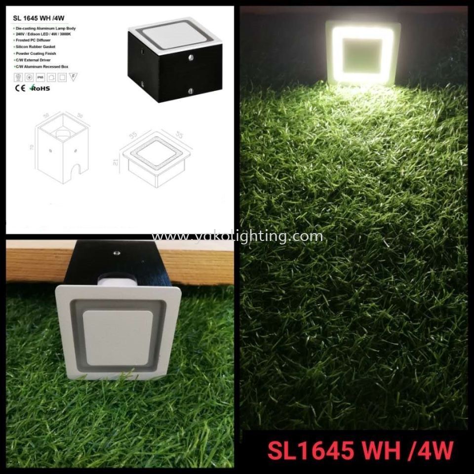 SL1645WH-4W STEP LAMP OD OUTDOOR 