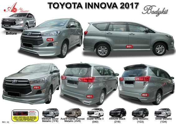 toyota Innova 2017 AM Style V2 Bodykit