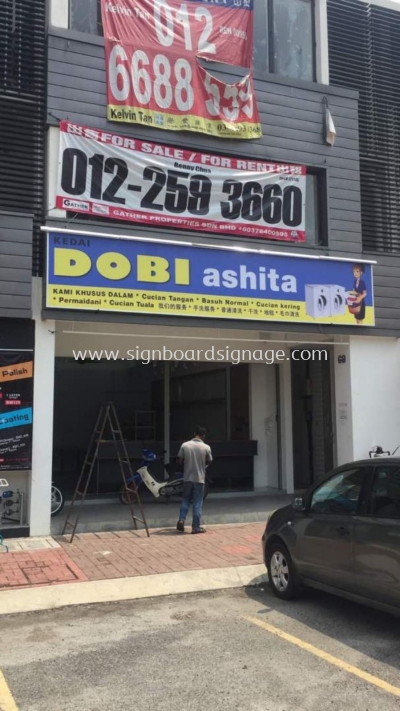 Dobi Ashita Metal G.I Signboard Setia Alam