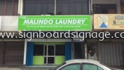 Malindo Laundry Port Klang GI METAL SIGNAGE