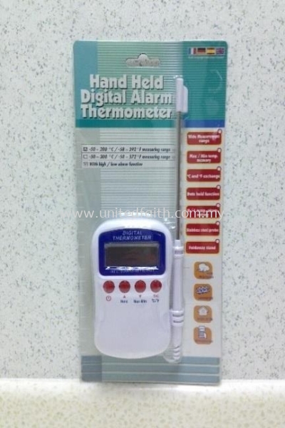 THERMOMETER-HAND HELD ALARM C T-HHA