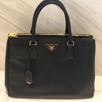 (SOLD) Prada BN2274 Navy Blue Saffiano Lux with Long Strap (Two Ways Carry)