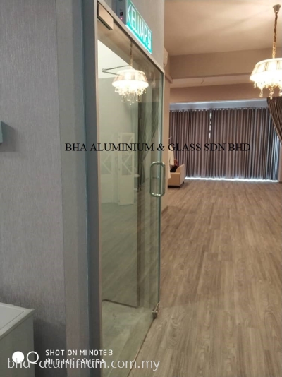 Tempered Glass Swing Door