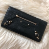 (SOLD) Balenciaga Classic Edge Long Wallet in Black with GHW Balenciaga