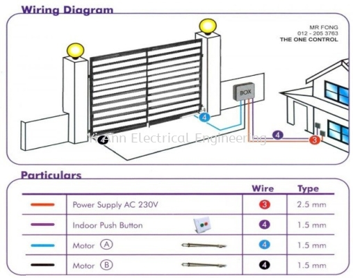 install auto gate wiring