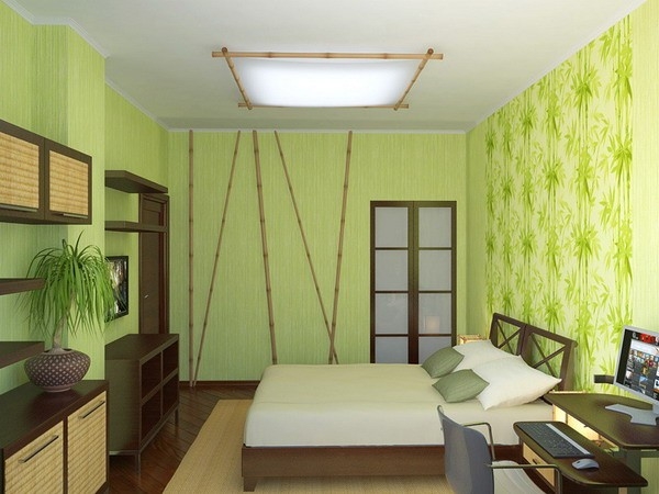 Green Style Bedroom Design  Bedroom Design Reference Bedroom 3D Design Drawing