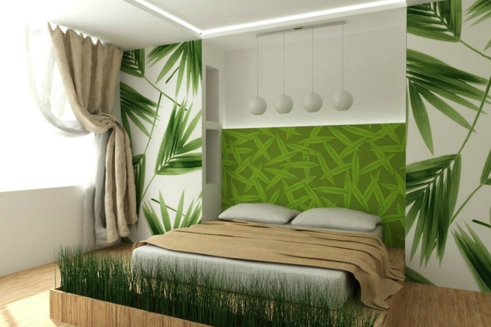 Green Style Bedroom Design  Bedroom Design Reference Bedroom 3D Design Drawing