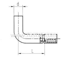 RACCORDO A CODOLO A 90