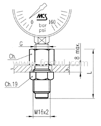 PRESSURE GAUGE CONNECTION