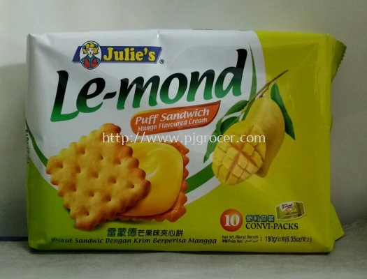 Julie's Puff Sandwich Mango 180g