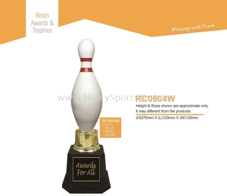 RC0504W Resin Trophy (Bowling)