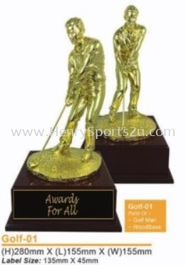 Golf01 Resin Trophy