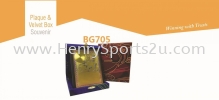 BG705 Plaque & Velvet Box Souvenir Wooden Plaque Souvenir Stand / Plaque Award Trophy, Medal & Plaque