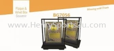 BG7056 Plaque & Velvet Box Souvenir Wooden Plaque Souvenir Stand / Plaque Award Trophy, Medal & Plaque