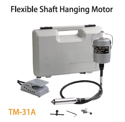 TMT FLEXIBLE SHAFT (92.5CM) HANGING MOTOR 120W 230V 50HZ 20,000RPM  WITH TOOL & CASING SET, TM-31A